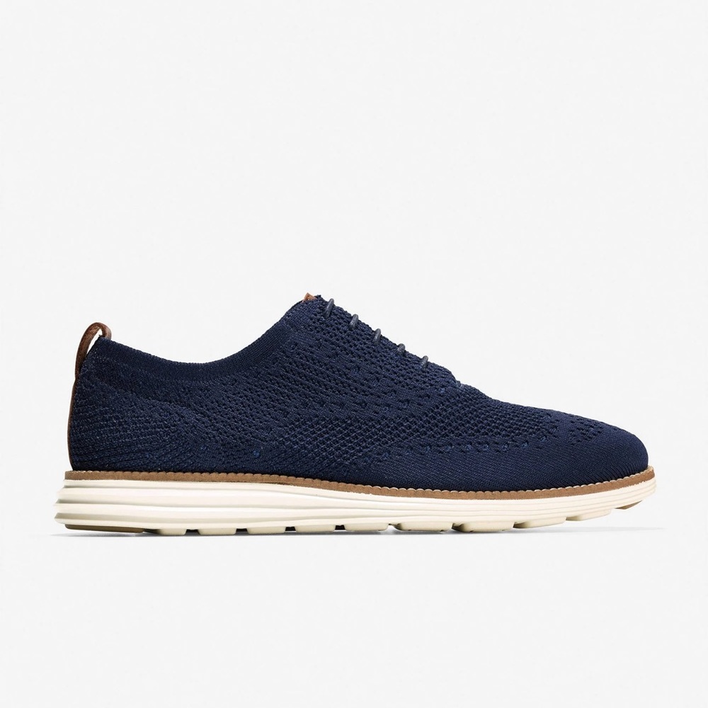 Cole Haan Original Grand Stitchlite Wingtip Oxford - Navy